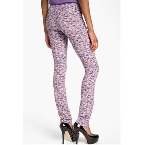 Marc By Marc Jacobs Purple Patterned Skinny Pants